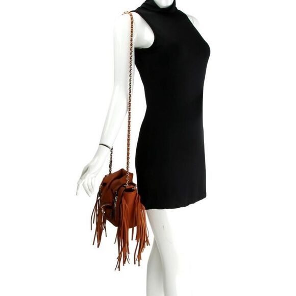 Motorcycle Jacket Fringe Crossbody Handbag - Picture 6 of 6